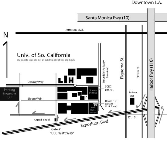 Map to SCEC Office